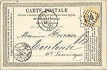 Carte postale de 1873