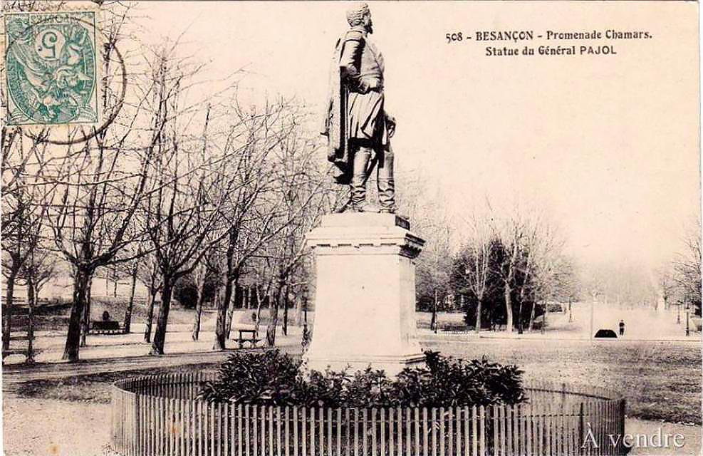 508 Besançon - promenade Chamars - Statue du Général PAJOL