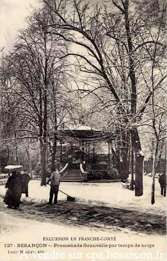 Promenade granvelle par temps de neige