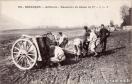 Carte postale ancienne - 220 - BESANÇON - Artillerie - Manœuvre du Canon de 75