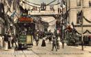 Carte postale ancienne - BESANÇON - La rue Battant - Fêtes du 15 Août 1909