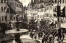 Carte postale ancienne - 765 - BESANÇON - Rue Battant et Place Bacchus