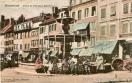 Carte postale ancienne - Besançon - Place et Fontaine Bacchus