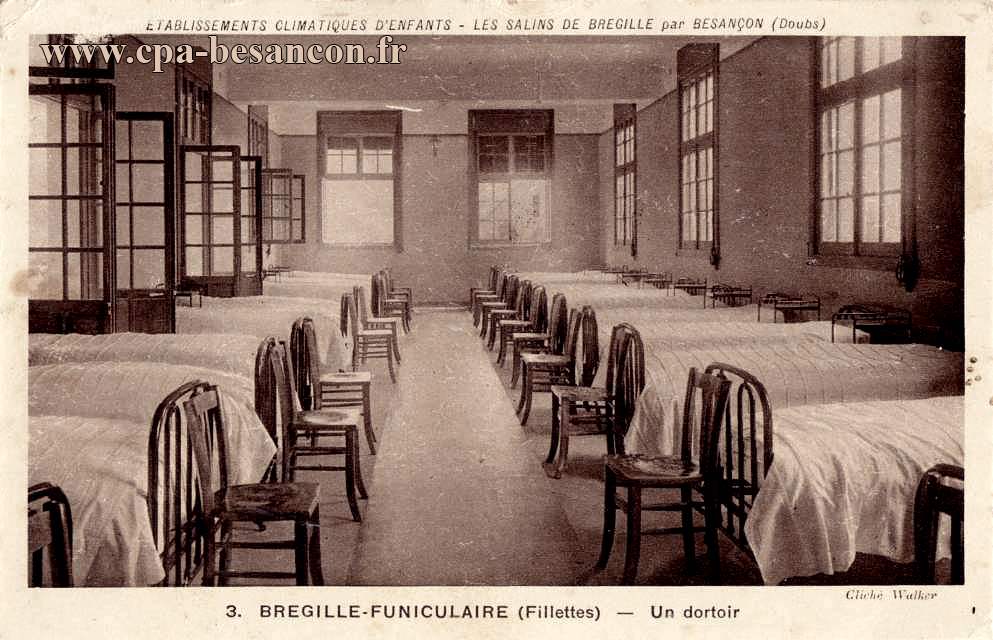 établissements climatiques d'enfants les salins de bregille par besançon (doubs) 3 bregille funiculaire (fillettes) u...