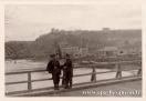 Carte postale ancienne - BESANÇON - Soldats allemands sur le pont Bregille