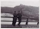 Carte postale ancienne - BESANÇON - Soldats allemands sur le pont Bregille