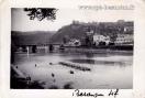 Carte postale ancienne - BESANÇON - Le pont de Bregille et la Citadelle vus depu...
