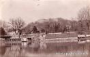 Carte postale ancienne - BESANÇON - Barques lavandières au pont Bregille