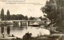 Carte postale ancienne - 619 - BESANÇON - Le Doubs près le Garage des Canotiers ...