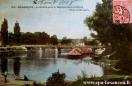 Carte postale ancienne - 619 - BESANÇON - Le Doubs près le Garage des Canotiers ...
