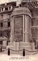 Carte postale ancienne - BESANÇON. - Quartier Ruty - Monument aux Morts du 4e R....