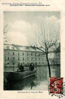 Carte postale ancienne - BESANÇON - Inondations de Janvier 1910 - Intérieur de l...