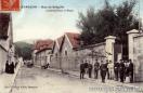 Carte postale ancienne - BESANÇON - Rue de Brégille (Caserne Duras et Hugo)