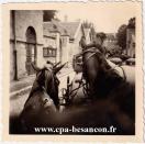 Carte postale ancienne - BESANÇON - Convoi allemand rue de Bregille