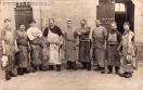 Carte postale ancienne - BESANÇON - Canot - Le personnel des Abattoirs