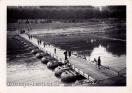 Carte postale ancienne - Canot. Pont jeté par le Génie devant la Cité universita...