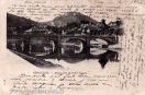 Carte postale ancienne Besançon - J. B. - BESANÇON. - Abattoirs et Pont Canot