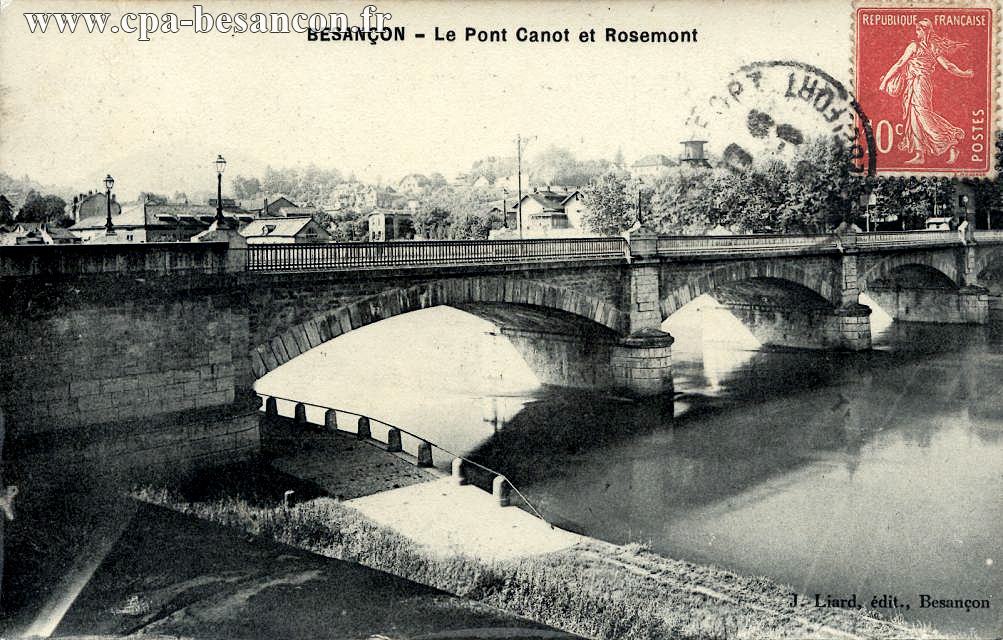 Besançon le pont canot et rosemont