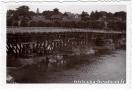 Carte postale ancienne - BESANÇON - Pont Canot provisoire en bois durant la 2nde...