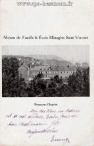 Carte postale ancienne - Maison de Famille &amp; École Ménagère Saint-Vincent - Besa...