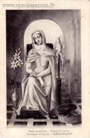 Carte postale ancienne - Marie adolescente. - Tableau du Parloir - Pensionnat St...