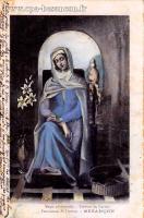 Carte postale ancienne - Marie adolescente. - Tableau du Parloir - Pensionnat St...
