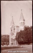 Carte postale ancienne - BESANÇON - Avenue Carnot - Église du Sacré-Coeur (1923)