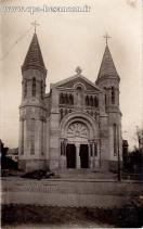 Carte postale ancienne - BESANÇON - Rue Carnot - Église du Sacré-Cœur