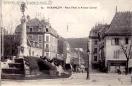 Carte postale ancienne - 69 - BESANÇON - Place Flore et Avenue Carnot