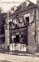 Carte postale ancienne Besançon - L. BÉVALOT - BESANÇON - Boucherie Froment, 2 rue des Chaprais