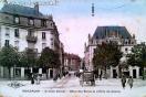 Carte postale ancienne - BESANÇON - Avenue Carnot - Hôtel des Bains et entrée du...