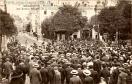 Carte postale ancienne - BESANÇON - Festival Franco-Suisse - L'Arrivée de la Mus...