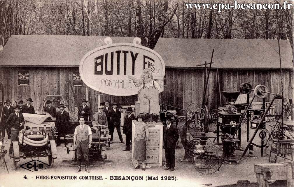 4e foire exposition comtoise besançon mai 1925 butty fres pontarlier