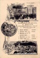 Carte postale ancienne - 60e RÉGIMENT D'INFANTERIE CONCERT - Programme du Dimanc...