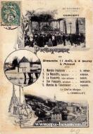 Carte postale ancienne - 60e RÉGIMENT D'INFANTERIE CONCERT - Programme du 11 aoû...