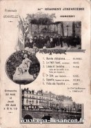 Carte postale ancienne - 60me RÉGIMENT D'INFANTERIE CONCERT - Programme - Dimanc...