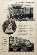 Carte postale ancienne - 60me RÉGIMENT D'INFANTERIE CONCERT - Programme - Dimanc...