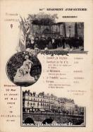 Carte postale ancienne - 60me RÉGIMENT D'INFANTERIE CONCERT - Programme - Dimanc...