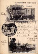 Carte postale ancienne - 60me RÉGIMENT D'INFANTERIE CONCERT - Programme qui sera...