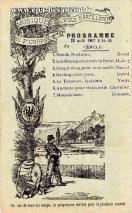Carte postale ancienne - MUSIQUE DE L'ÉCOLE D'ARTILLERIE DU 7e CORPS - Programme...