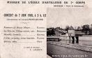 Carte postale ancienne - Musique de l’École d'Artillerie du 7e Corps - Besançon....