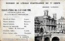 Carte postale ancienne - Musique de l’École d'Artillerie du 7e Corps - Besançon....