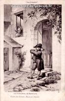 Carte postale ancienne - "La Crèche" - Ier Acte - Scène II - Le Compère, la Nait...
