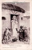 Carte postale ancienne - "La Crèche" - IIe Acte - Scènes XI, XII - Adoration des...