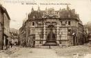 Carte postale ancienne - 38. - BESANÇON. - Fontaine et Place de l'État-Major.