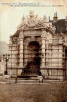 Carte postale ancienne - 494 - BESANÇON - Fontaine de la Place de l'Etat-Major
