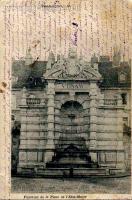 Carte postale ancienne - Besançon - Fontaine de la Place de l'Etat-Major