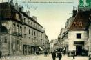 Carte postale ancienne - 667 - BESANÇON - Place de l'Etat Major et Rue du Chateu...