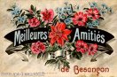 Carte postale ancienne - Meilleures Amitiés de Besançon