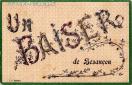 Carte postale ancienne - UN BAISER de Besançon